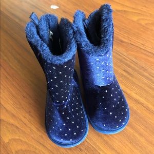 Navy blue baby boots size 6